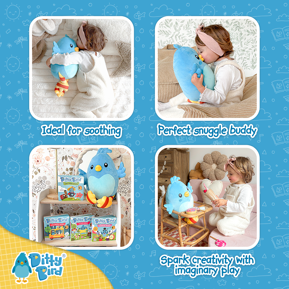 NEW! Ditty Bird Squishy Soft Plush
