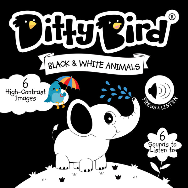 NEW! Ditty Bird - Black & White Animals - Ditty-Bird AUS